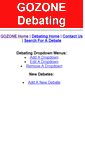 Mobile Screenshot of fixtures.debating.net.au